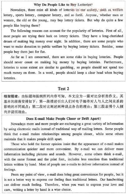 大學英語四級寫作計劃第三周復習效果檢驗