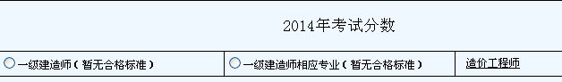 浙江2014年造價工程師成績查詢入口