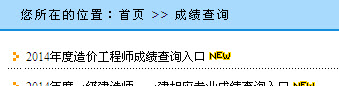 貴州2014年造價工程成績查詢入口