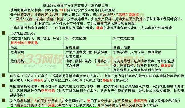 2015年二建《施工管理》考點狂背：職業健康安全與環境管理