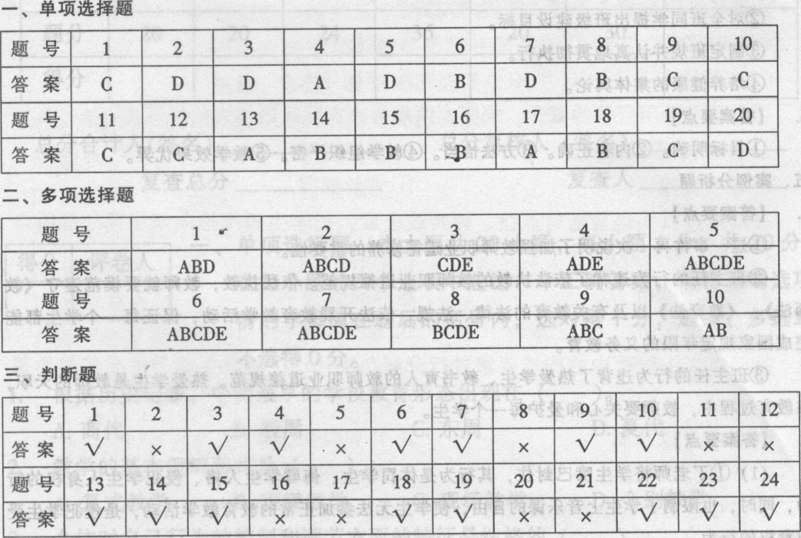 河南2009年小學(xué)教師教師資格教育理論考試試卷(A)