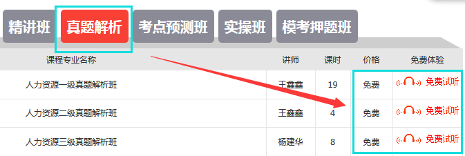 2016年5月人力資源管理師考試真題解析班免費開放