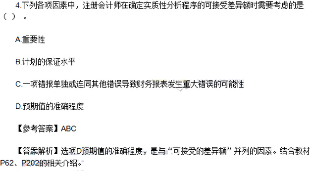 2016年注冊(cè)會(huì)計(jì)師考試《審計(jì)》考試答案解析（圖片版）