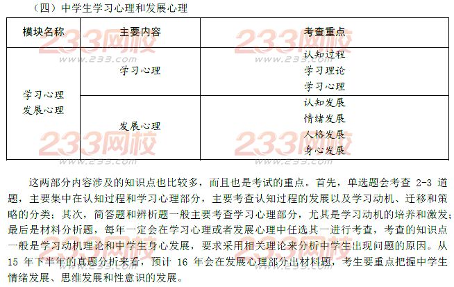 2016年教師資格證考試高分攻略—教育知識與能力