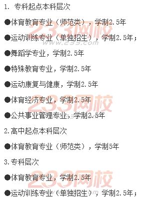 山東體育學院2016年成人高考招生簡章