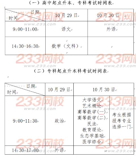 2016年寧夏成人高考考試時間表