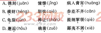 2016年成人高考高起點語文終極提分試題及答案二