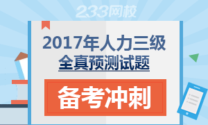 2017年人力資源三級全真預測試題備考沖刺