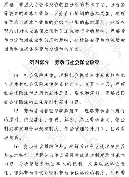 經濟師考試大綱