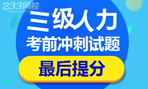 2017年11月人力資源三級考試沖刺提分題專題
