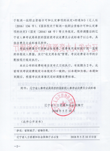 2018年遼寧安全工程師考試報(bào)名費(fèi)用確定