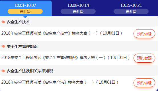 【APP用戶專享】2018年安全工程師考試模考大賽！