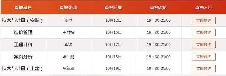 2018造價工程師考前直播沖刺