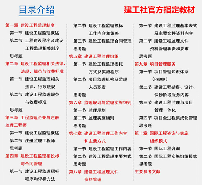 2019年監理工程師《建設工程監理概論》考試教材目錄04.png