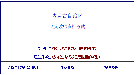 內(nèi)蒙古教師資格證報(bào)名入口