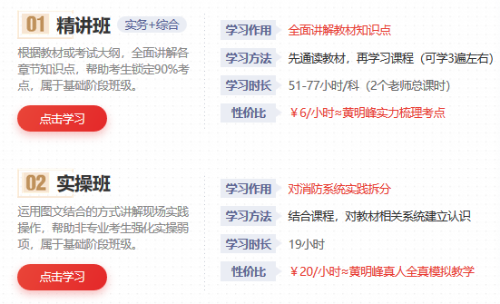 233網校一級消防工程師基礎階段