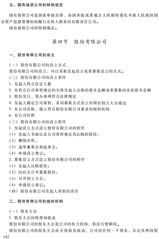 2019中級經濟法考試大綱