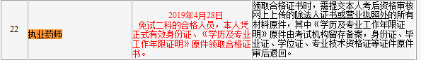 吉林執業藥師證書領取時間
