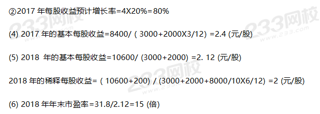 2019年中級財務管理考試真題答案