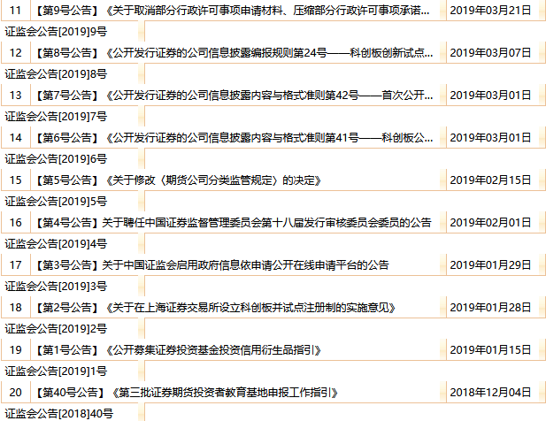 證監會公告