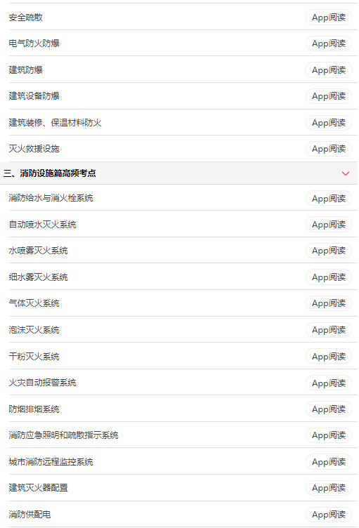 2019年一級消防工程師考前背書資料目錄