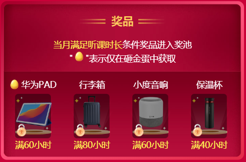 抗擊疫情，線上聽(tīng)課抽大獎(jiǎng)砸金蛋，贏華為PAD、小度音響等獎(jiǎng)品！