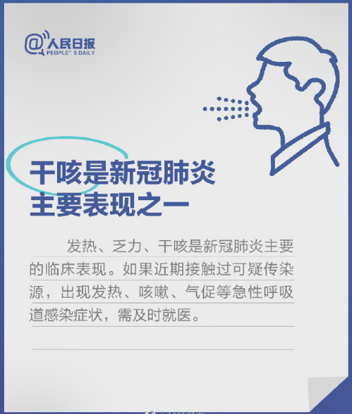 一直干咳是不是得新型冠狀病毒？