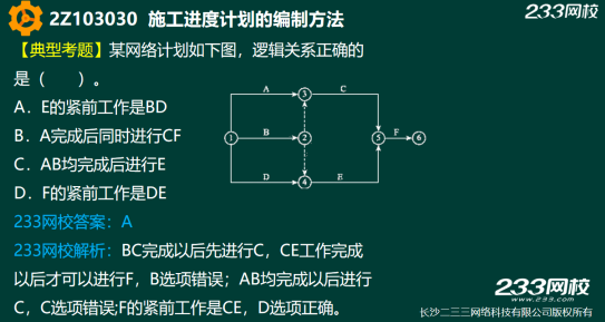 2019年二建施工管理真題答案解析