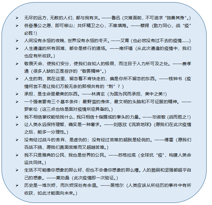 教師資格作文抗疫名句14句.png