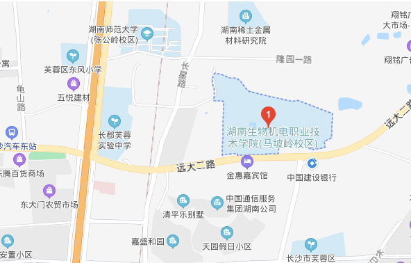 2020年湖南長沙考區二級建造師執業資格考試考點地圖