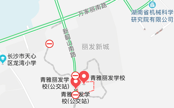 2020年湖南長沙考區二級建造師執業資格考試考點地圖