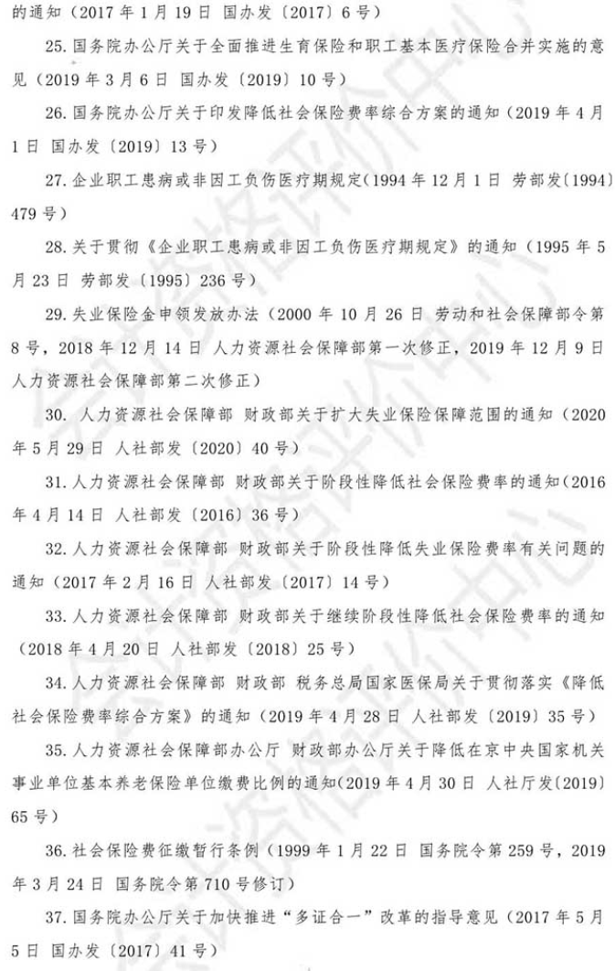2021年初級會計(jì)考試《經(jīng)濟(jì)法基礎(chǔ)》主要參考法規(guī)索引